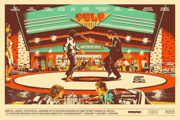 Криминальное чтиво плакат