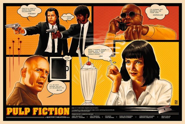 Иллюстрации к Pulp Fiction