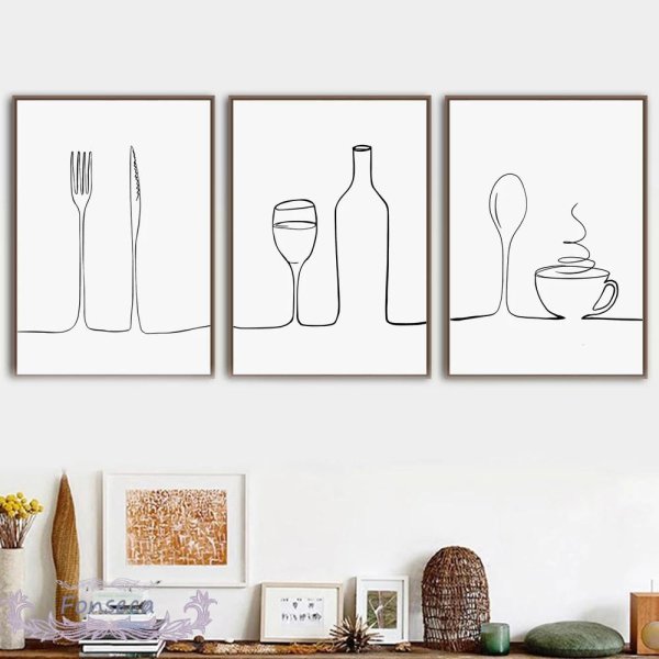 Набор постеров для кухни на стену