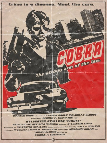 Кобра Cobra 1986 постеры
