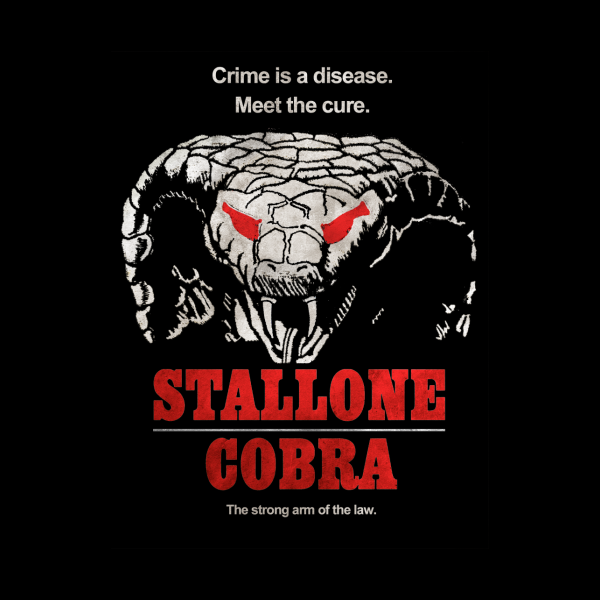 Фильм Кобра с Сильвестром Сталлоне плакат