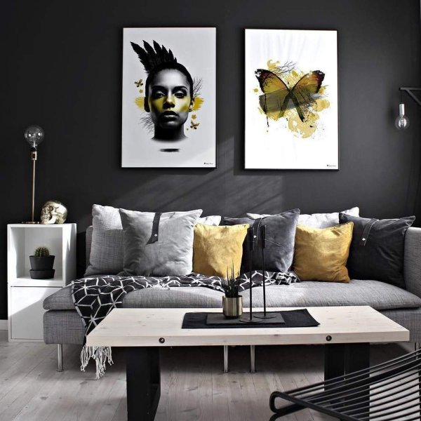 Черно-белые постеры для интерьера