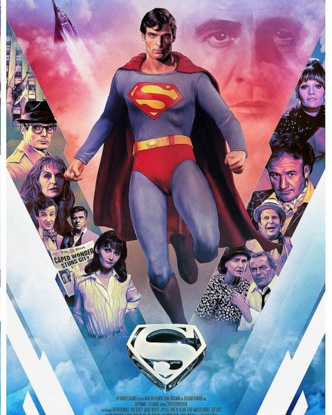 Супермен с красными глазами