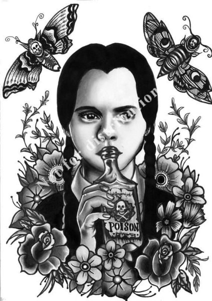 Уэнздей Аддамс и Лидия арт