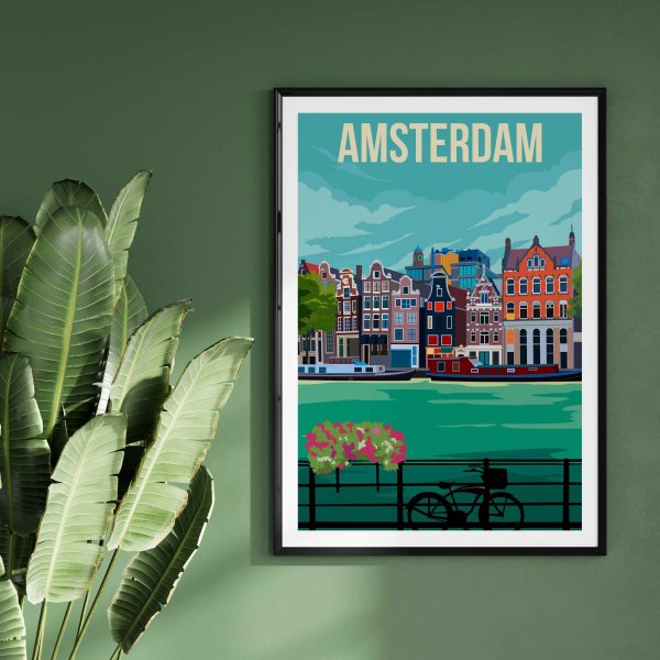 Постеры Амстердам на стену распечатать 2022