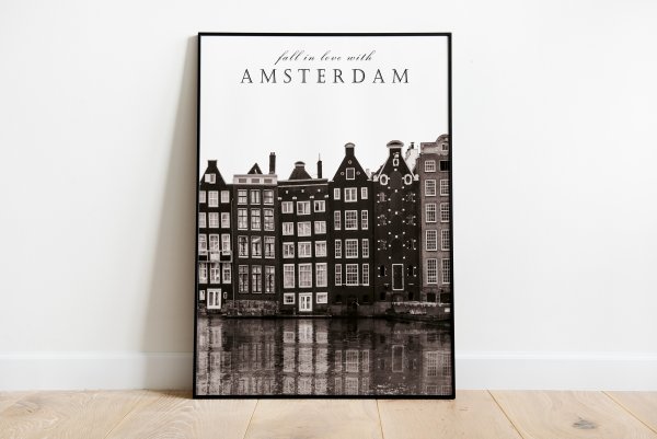 Постер Амстердам 50х70 в рамке