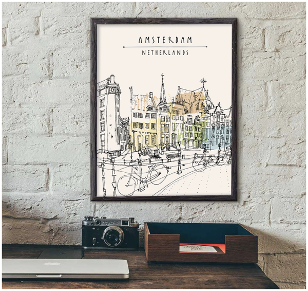 Плакат Амстердам