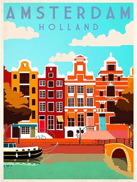 Плакат Амстердам