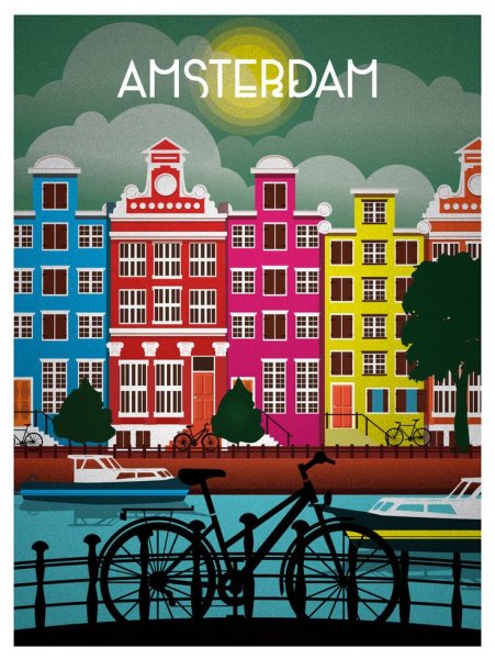 Плакат Амстердам