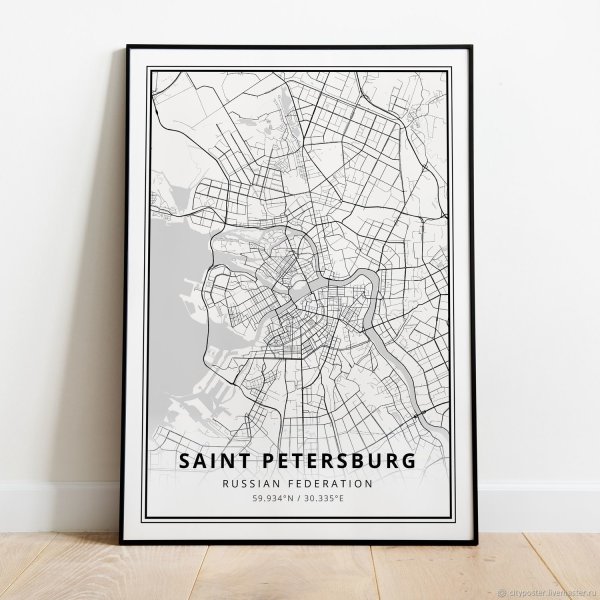 Карта Москвы Постер