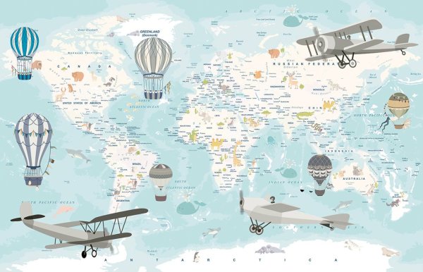 Карта мира раскраска