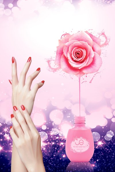 Красивый фон для рекламы маникюра