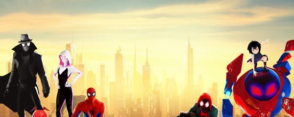 Человек паук через вселенную Постер