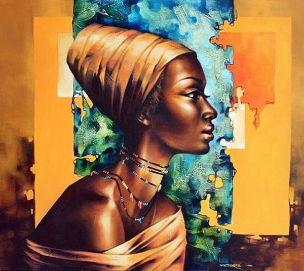 Портрет в африканском стиле