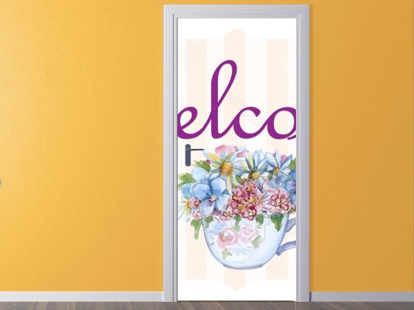 Наклейка интерьерная на дверь