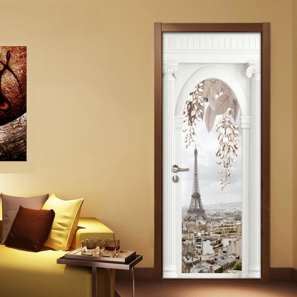 Наклейка на дверь туалета