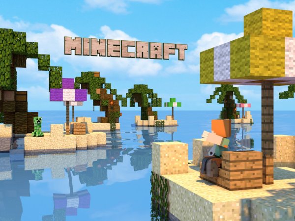 Плакат игры майнкрафт