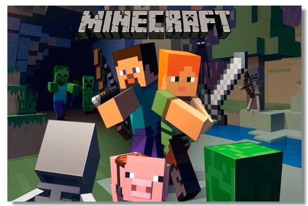 Плакат майнкрафт