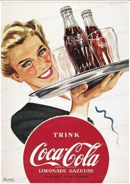 Рекламный плакат Кока колы