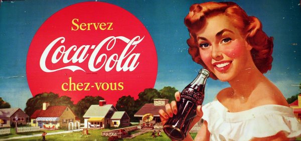 Рекламные плакаты Coca Cola