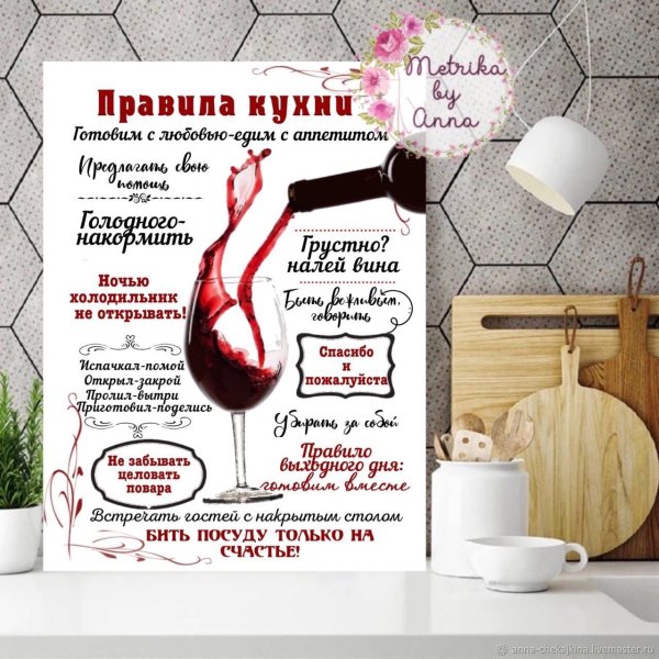 Правила кухни прикольные