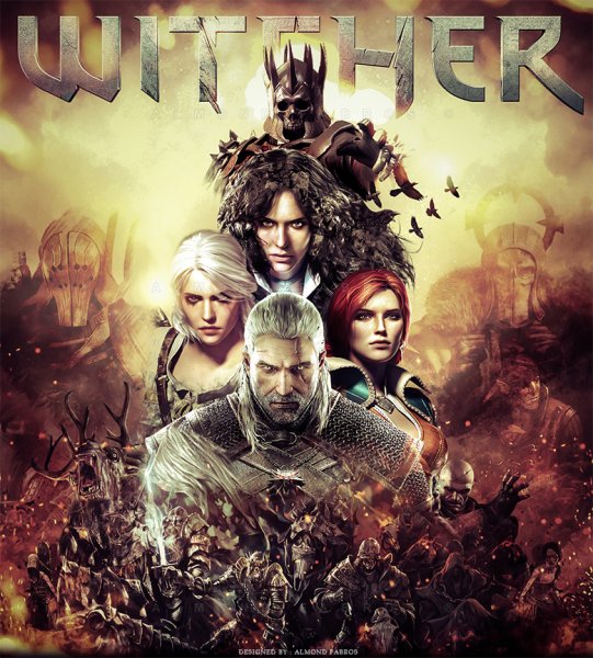 Постер а3 the Witcher
