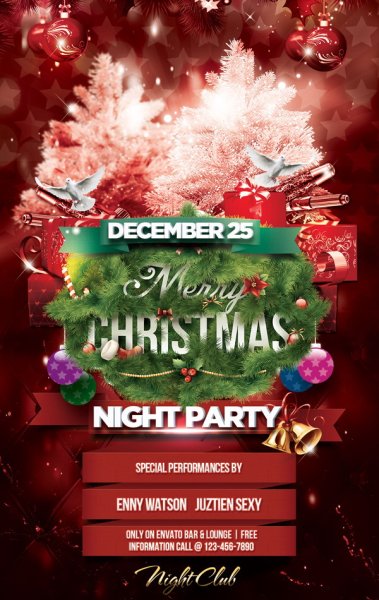 Новогодняя вечеринка флаер