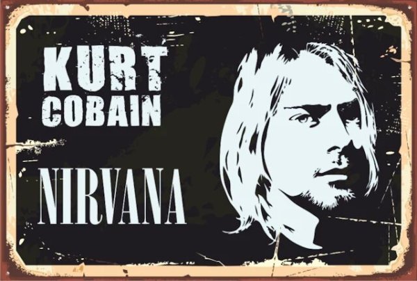 Nirvana Курт Кобейн Постер