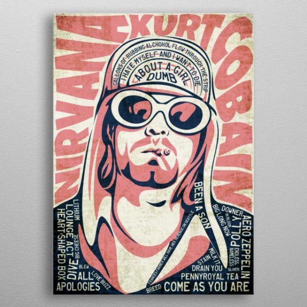 Плакат Kurt Cobain Nirvana