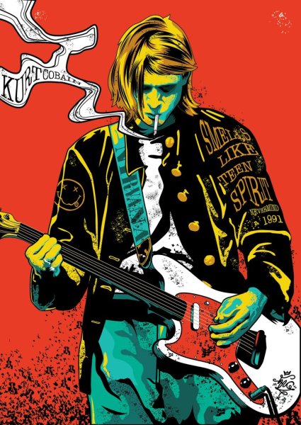 Нирвана Курт Кобейн постеры