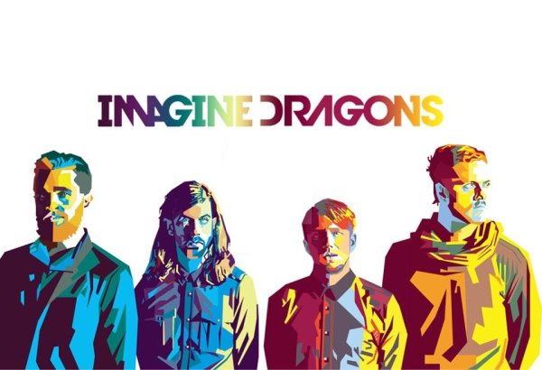 Группа imagine Dragons Постер