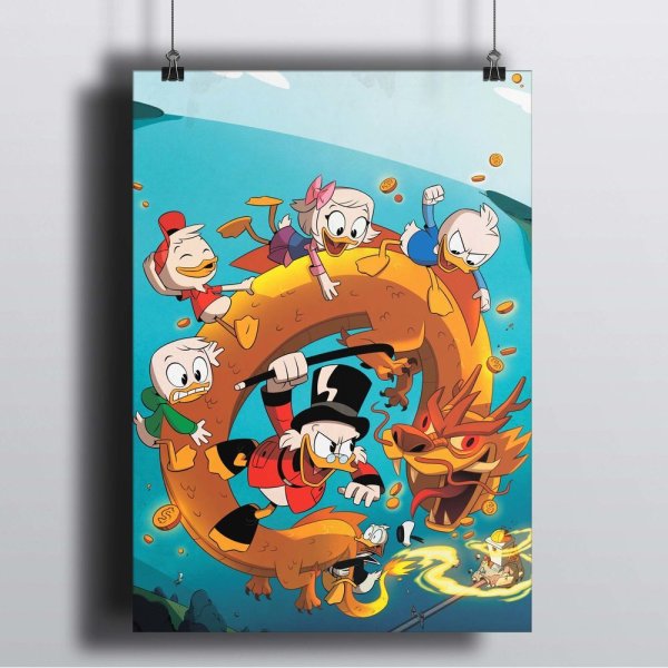 Утиные истории 1987 Постер