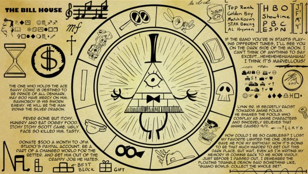 Страницы дневника Гравити Фолз Билл шифр