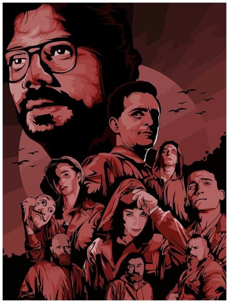 Плакат бумажный дом Постер