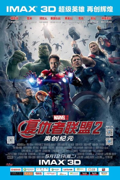 Avengers: age of Ultron (2015) Постер