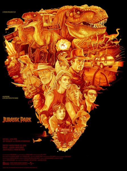 Парк Юрского периода фильм 1993 Постер