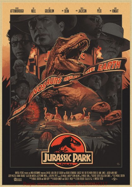 Парк Юрского периода 1993 Постер