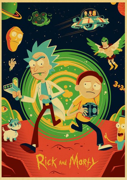 Плакаты с Риком и Морте