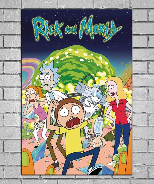 Рик и Морти Постер официальный