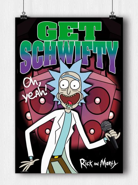 Плакат Рика и Морти