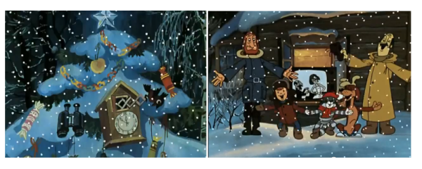 Простоквашино дядя Федора зима