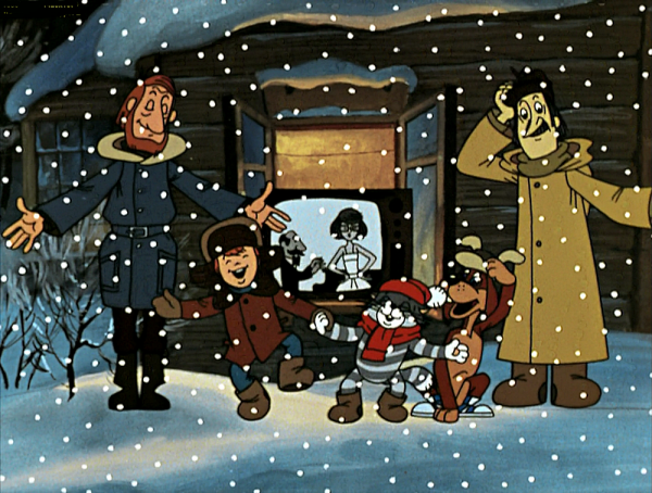 Зима в Простоквашино мультфильм