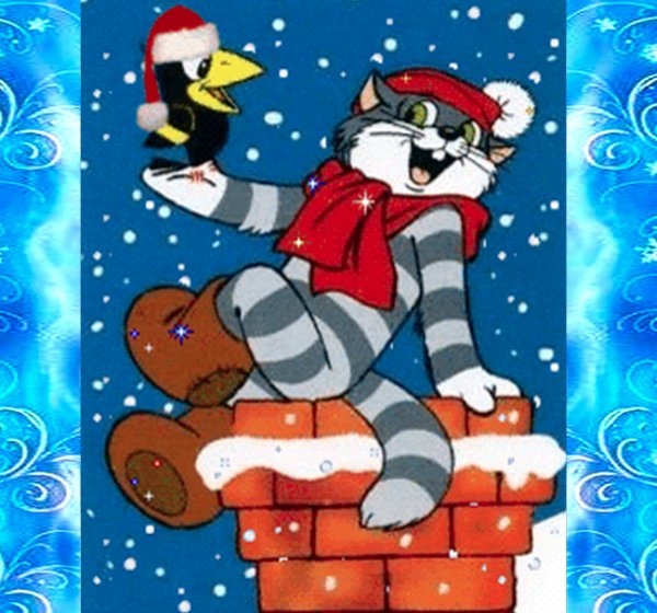 Кот Матроскин из Простоквашино новый год