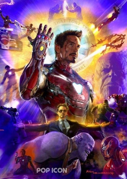 Тони Старк Железный человек 1 Постер