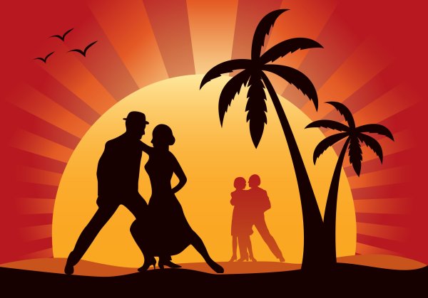 Мужчина дарит украшение