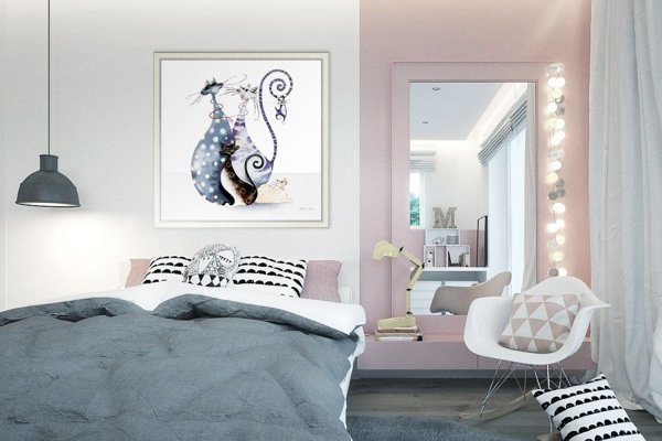 Спальня в скандинавском стиле