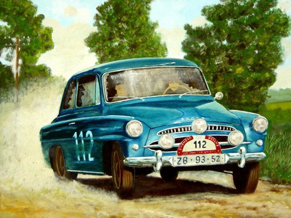 Постер гоночный автомобиль