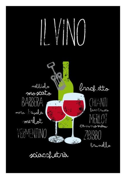 Вино плакат