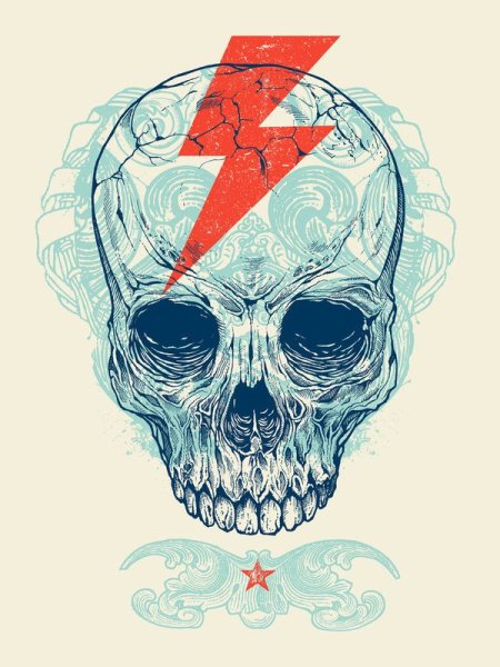 Череп для принта