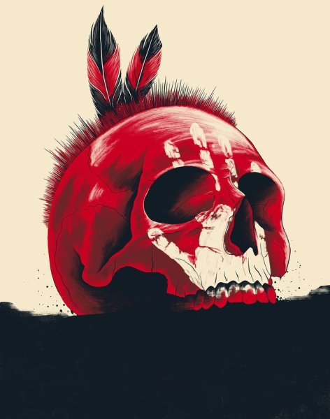 Готические плакаты с черепами